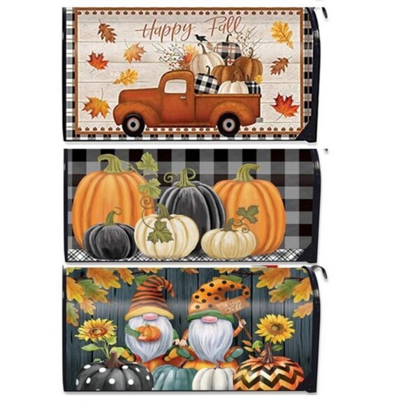 Briarwood Lane Happy Fall  Magnetic Mailbox Cover Standard LOT Bundle 3 - Picture 1 of 6